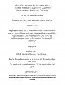 Determinacion cuantitativa de zinc en un multivitaminico en tabletas