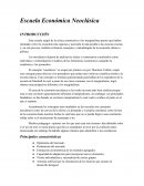Escuela Económica Neoclásica
