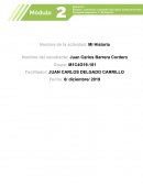 Modulo dos semana uno. Mi Historia