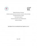 INFORME TEST DE APERCEPCIÓN TEMÁTICA (TAT)