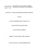 BULLYING: “UN GOLPE PSICOLÓGICO QUE ROMPE AMISTADES”