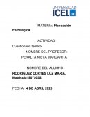 MATERIA: Planeación Estrategica