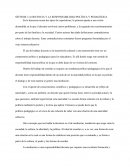 La docencia y la responsabilidad política y pedagógica