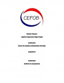 Análisis de competencia Autorreflexión