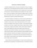 Trayectoria De La Planificación Estratégica