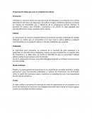 Propuestas de trabajo para una compañia exitosa