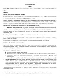 LAS DIFICULTADES DE COMPRENSIÓN LECTORA. Página 1