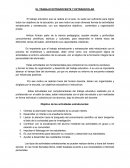 Trabajo extradocente y extraescolar