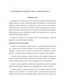 IMPORTANCIA RELATIVA DE LA AUDITORIA 320 (NIA)