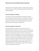 Resumen de los nueve principios del exito empresarial