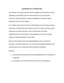 Igualdad de condiciones