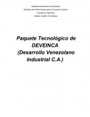 Gestión Tecnológica. Paquete Tecnológico de DEVEINCA