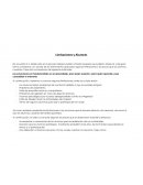 Limitaciones y Alcances