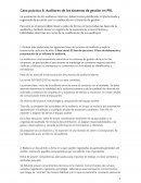 Caso práctico 5: Auditores de los sistemas de gestión en PRL