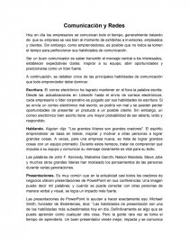 COMUNICACION Y REDES. Página 1