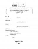 Modalidades contractuales en el Perú
