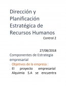Dirección y Planificación Estratégica de Recursos Humanos. El proyecto empresarial Alquimia S.A