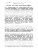 Calidad y Equidad en Educación en Primera Infancia en Chile: Reproducción y Resistencia de Actores Claves