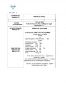 Ficha tecnica de producto harina de trigo