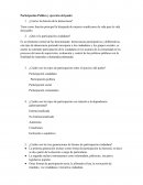 Participación Política y ejercicio del poder