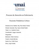 Proceso de Atención de Enfermería de un paciente pediátrico