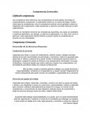 Competencias Gerenciales. Definición competencias