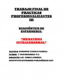 DIAGNÓSTICO DE ENFERMERIA: “HEMATOMA INTRACEREBRAL”