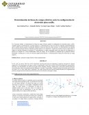 Determinación de líneas de campo eléctrico entre la configuración de electrodos placa-anillo