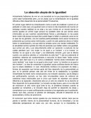 La absurda utopía de la igualdad