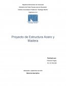 Proyecto de estructura acero y madera