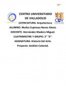 Historia Del Arte. Proyecto: Análisis Colonial