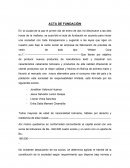ACTA DE FUNDACION WEBER CORP