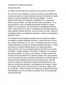 Tipología de los derechos humanos