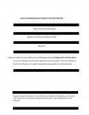 GUÍA DE ELABORACIÓN DE PROPUESTA DE INVESTIGACIÓN