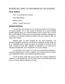 RESEÑA DEL LIBRO “LA OSCURIDAD DE LOS COLORES”