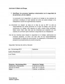 Matriz de Riesgo empresa Servientrega