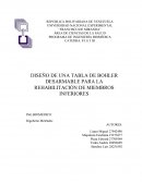 DISEÑO DE UNA TABLA DE BOHLER DESARMABLE PARA LA REHABILITACIÓN DE MIEMBROS INFERIORES