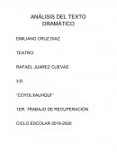 ANÁLISIS DEL TEXTO DRAMÁTICO “COYOLXAUHQUI”