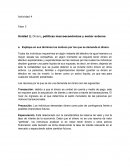 Unidad 2, Dinero, políticas macroeconómicas y sector externo