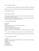 Mecanismos de defensa y sus tipos