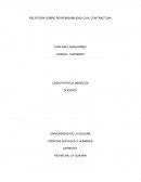 RELATORÍA SOBRE RESPONSABILIDAD CIVIL CONTRACTUAL