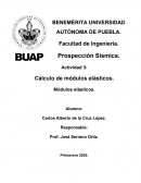 Cálculo de módulos elásticos