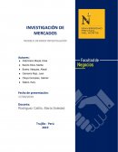INVESTIGACIÓN DE MERCADOS MODELO DE BRIEF INVESTIGACIÓN
