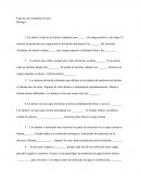 Ejercicio de completar el texto. Biologia