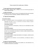 Temas material de estudio para el debate