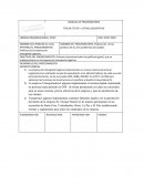 NOMBRE DEL PROCEDIMIENTO: Elaboración de las políticas de los tres problemas percatados