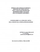 ECOSOCIALISMO Vs LA LÓGICA DEL CAPITAL EN EL CONTEXTO DE LA REVOLUCIÓN BOLIVARIANA
