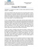 Ensayo #3: Everest