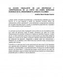 LA ACCION VINCULANTE DE LAS SENTENCIAS Y JURISPRUENCIAS DE LA CORTE IDH SOBRE DERECHOS HUMANOS EN EL ORDENAMIENTO JURÍDICO COLOMBIA