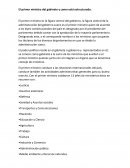 El primer ministro del gabinete y como está estructurado